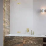 Radaway Essenza Brushed Gold PND II szálcsiszolt arany kádparaván Exkluzív ajánlat