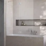 Radaway Essenza Brushed Nickel PND II szálcsiszolt króm kádparaván Legkelendőbb