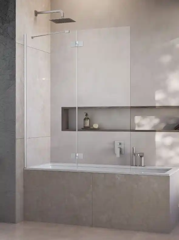 Radaway Essenza Brushed Nickel PND II szálcsiszolt króm kádparaván Legkelendőbb