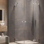 Szuper akció Radaway Essenza Pro Brushed Nickel PDD íves szálcsiszolt króm zuhanykabin