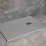 Radaway Kios F szögletes lapos Betonszürke műmárvány zuhanytálca Gyors szállítás