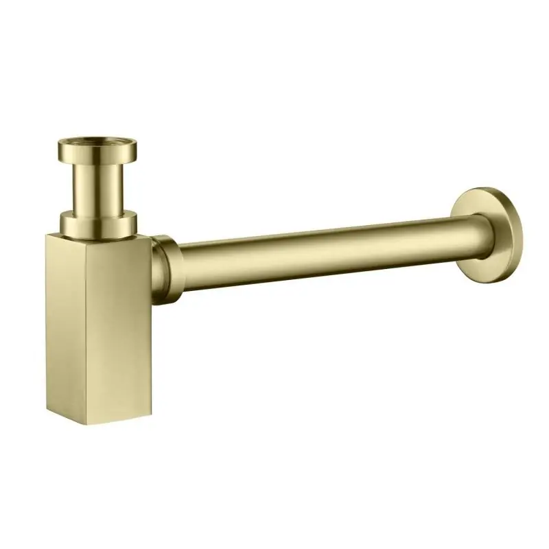 AREZZO design Square szálcsiszolt arany mosdószifon AR-244G Utolsó esély