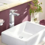 Különleges ajánlat Grohe Eurocube egykaros mosdócsap húzórudas leeresztővel Króm