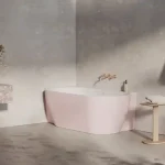 Biztonságos fizetés Ravak Freedom Corner II Tec Alabaster Pink/fehér sarokkád