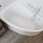Gyors kiszállítás H2O Kitty aszimmetrikus kád 150x95
