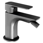 Végkiárusítás SPY Bidet csaptelep, lefolyó nélkül, matt fekete (PY03/15)