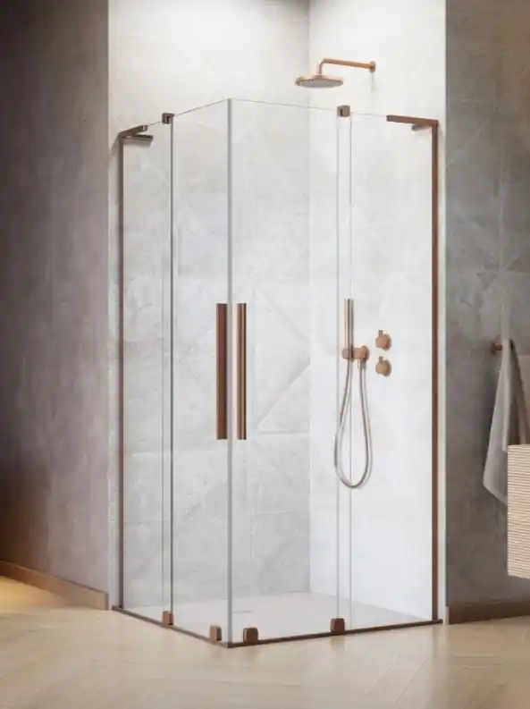 Biztonságos vásárlás Radaway Furo SL Brushed Copper KDD szögletes szálcsiszolt réz zuhanykabin
