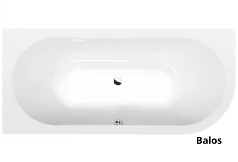 Outlet Sapho POLYSAN VIVA aszimmetrikus kád 175x80 és további méretekben