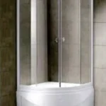 Akciós ár Balneum íves zuhanykban mély zuhanytálcával 90x90