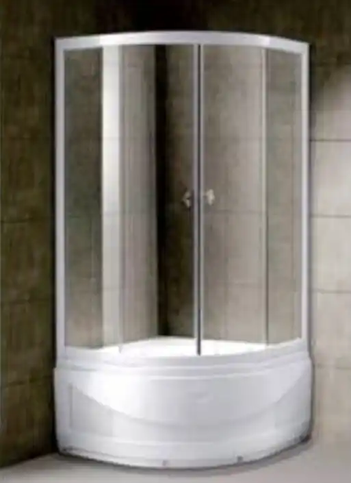 Akciós ár Balneum íves zuhanykban mély zuhanytálcával 90x90