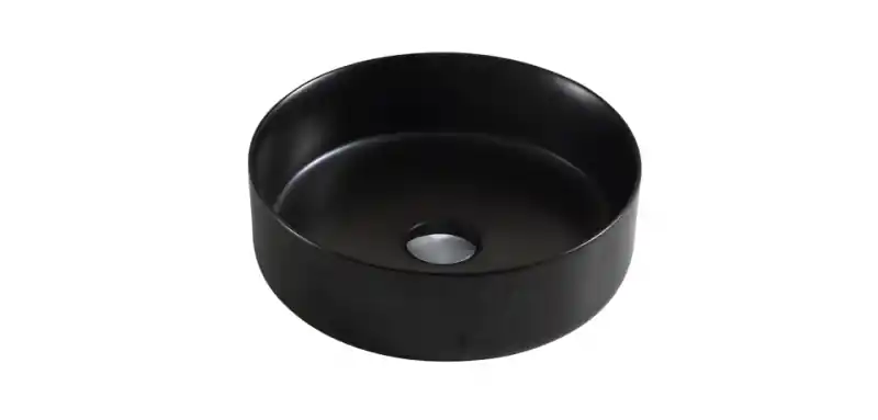Wellis ROSE Black Pultra építhető mosdó, matt fekete 35,5 x 12 cm Szuper akció