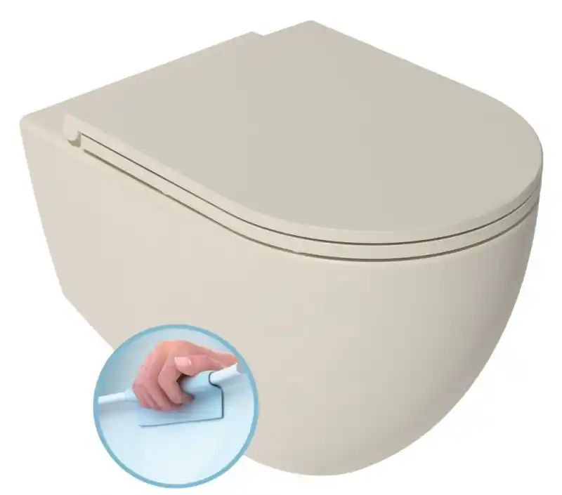 Vedd meg most ISVEA INFINITY RIMLESS fali WC, 36,5x53cm, elefántcsont