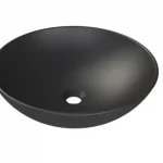 Különleges ajánlat CeraStyle ZERO - PULTRA ültethető - Top Counter - porcelán mosdó- O - MATT FEKETE - O- 46 cm