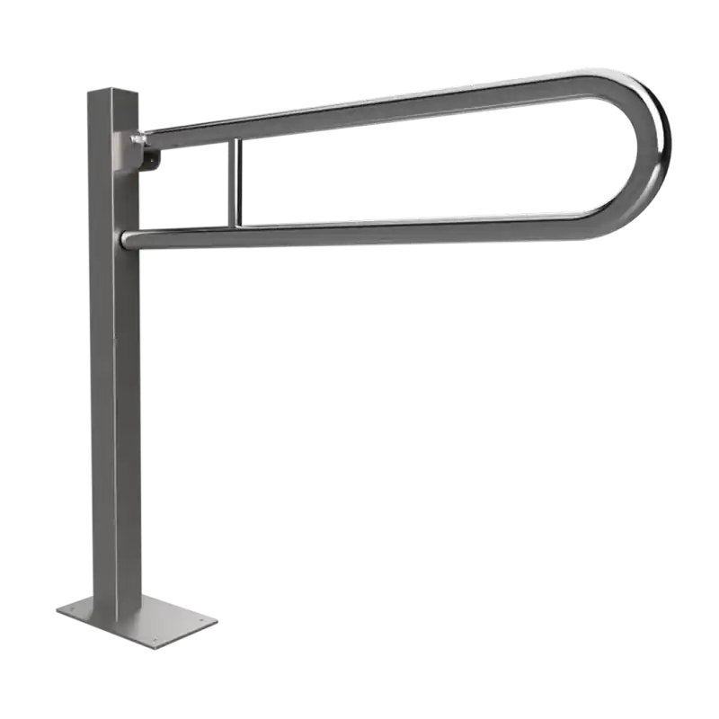 BEMETA HELP Felhajtható kapaszkodó, U-típus, álló, padlóra szerelhető, 850mm, matt Népszerű
