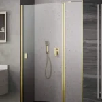 Csak ma Radaway Nes Brushed Gold DWJ II szálcsiszolt arany zuhanyajtó
