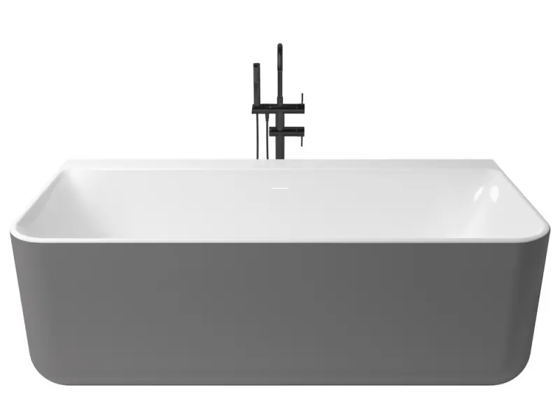 Zenon Kivu Wall Plata Metallic/Blanco Brillo kád Gyors szállítás