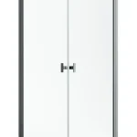 Akciós ár Radaway Nes Brushed GunMetal KDD I szögletes szálcsiszolt fegyvermetál zuhanykabin