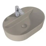 Olcsóbb AREZZO design pultra ültethető mosdó BABETTE 62X42 matt beige