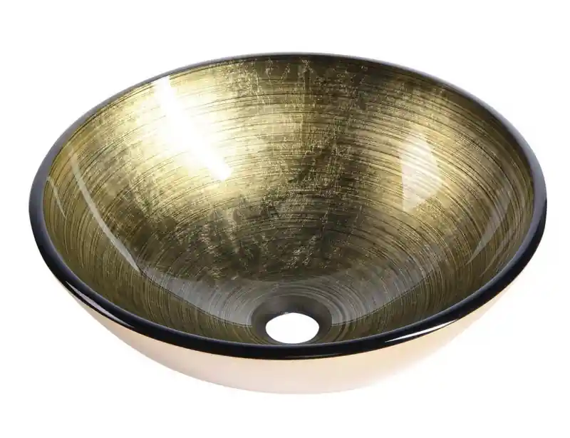 BEAUTY FIANNA üvegmosdó, átm:42x14cm, bronz Prémium