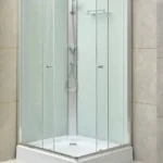 Balneum Sevilla szögletes zuhanykabin világos hátfallal Kedvezményes ár
