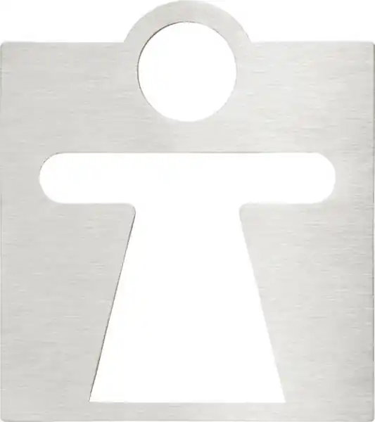 BEMETA HOTEL Tábla: Női WC, 120x130x2mm, matt (111022045) Akció