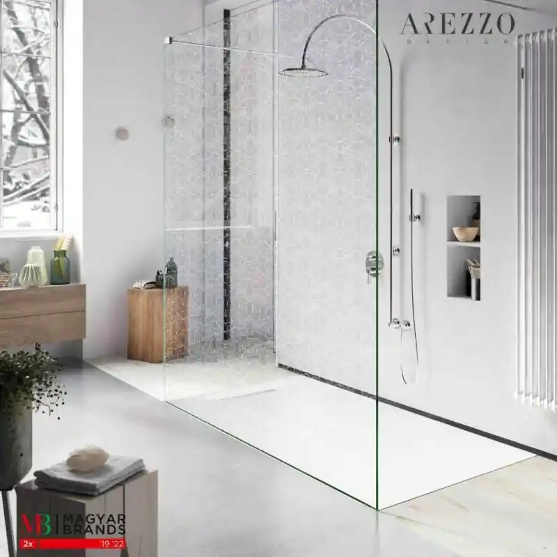 AREZZO premium üvegfal AVELLIO Clear Glass White Kedvezmény