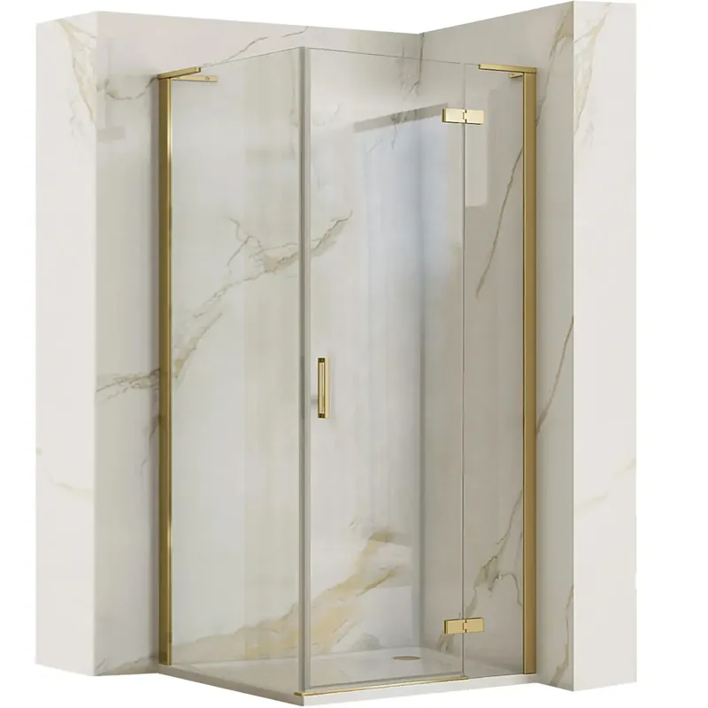 Zuhanykabin REA Hugo 80x80 Gold Brush Bestseller