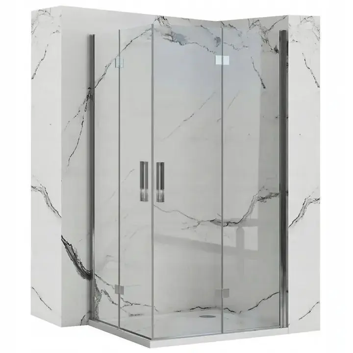 Árcsökkenés Zuhanykabin Rea Molier Chrome Double 100x100
