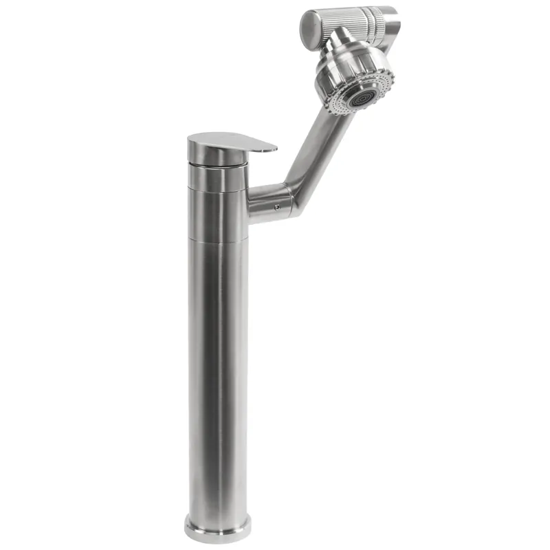 Fürdőszobai csaptelep Rea PACO Nickel Brush INOX High Azonnali szállítás