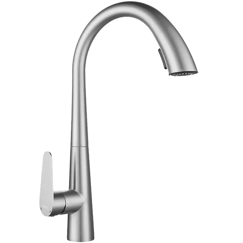 Végkiárusítás Konyhai csaptelep REA Ross BRUSH NICKEL INOX