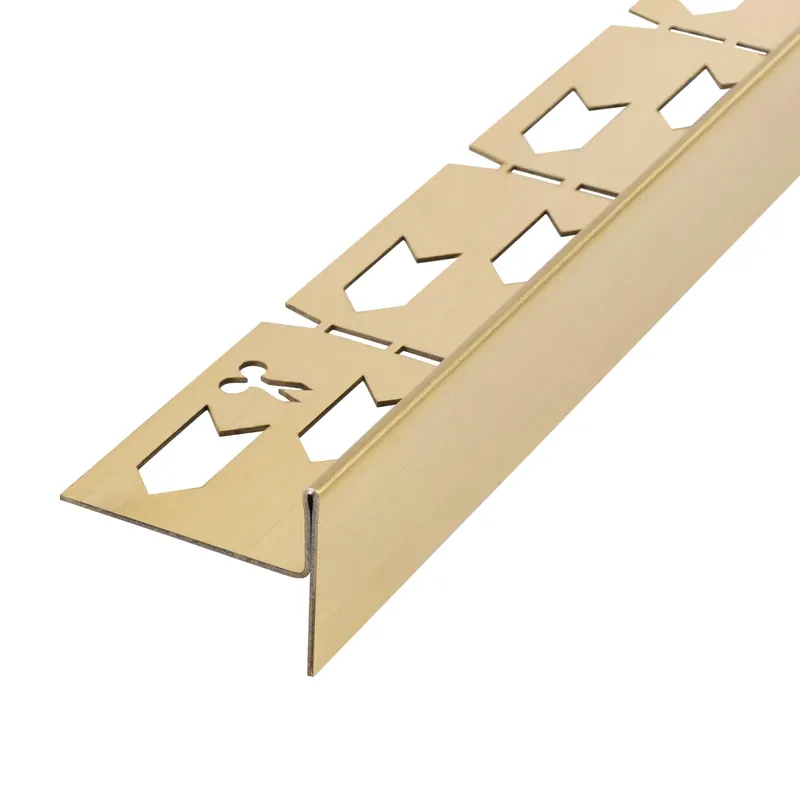 Lejtéskialakító szegély épített zuhanyhoz 100cm Brush Gold Vásárlói kedvenc