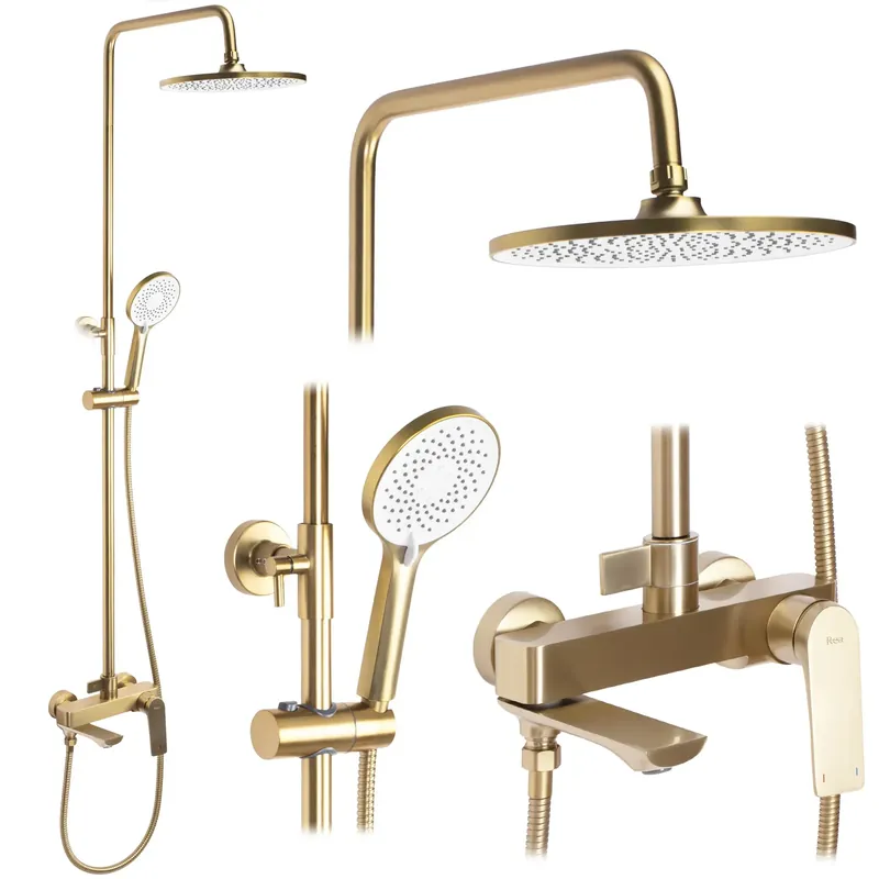 Legjobb ár Zuhanyszett REA AVALON GOLD BRUSH