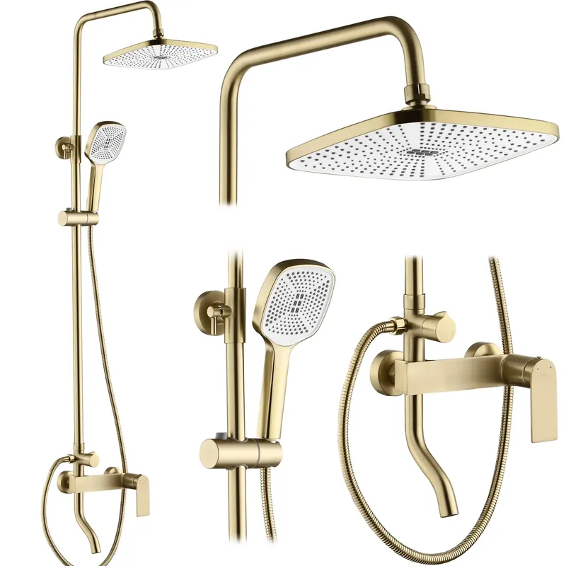 Biztonságos fizetés Zuhanyszett REA STORM GOLD BRUSH