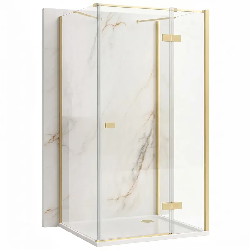 zuhanykabin Rea Atlas 80x80 Brush Gold Expressz kézbesítés