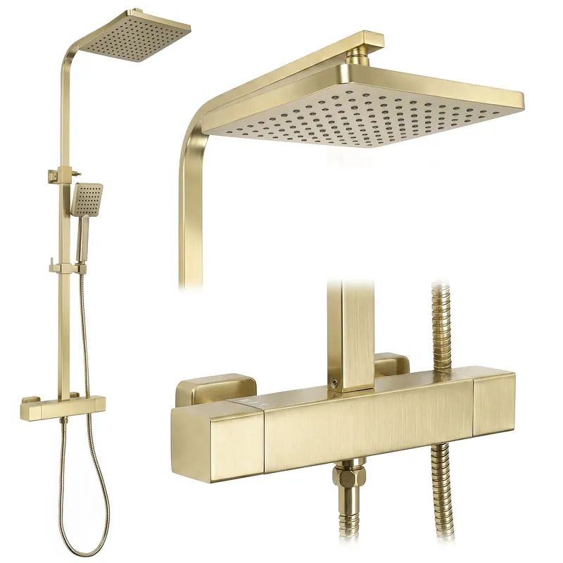 Újdonság Zuhanyszett Rea Atrium Brush Gold