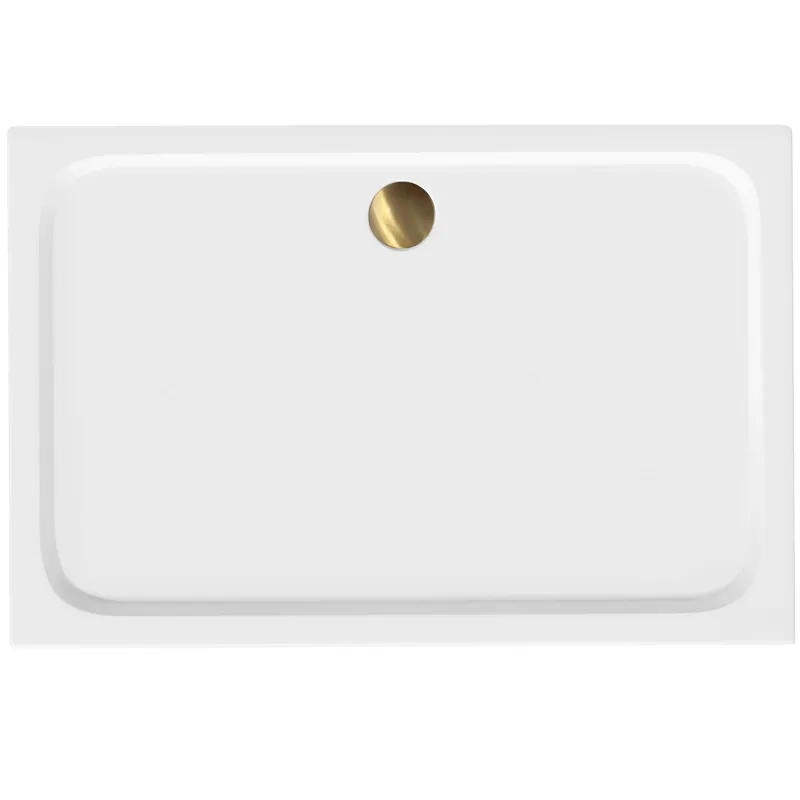 Zuhanytálca Rea Belmond White 90x120 Brush Gold Különleges ajánlat