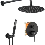 Végkiárusítás Zuhanyszett rejtett Rea Lungo black + box