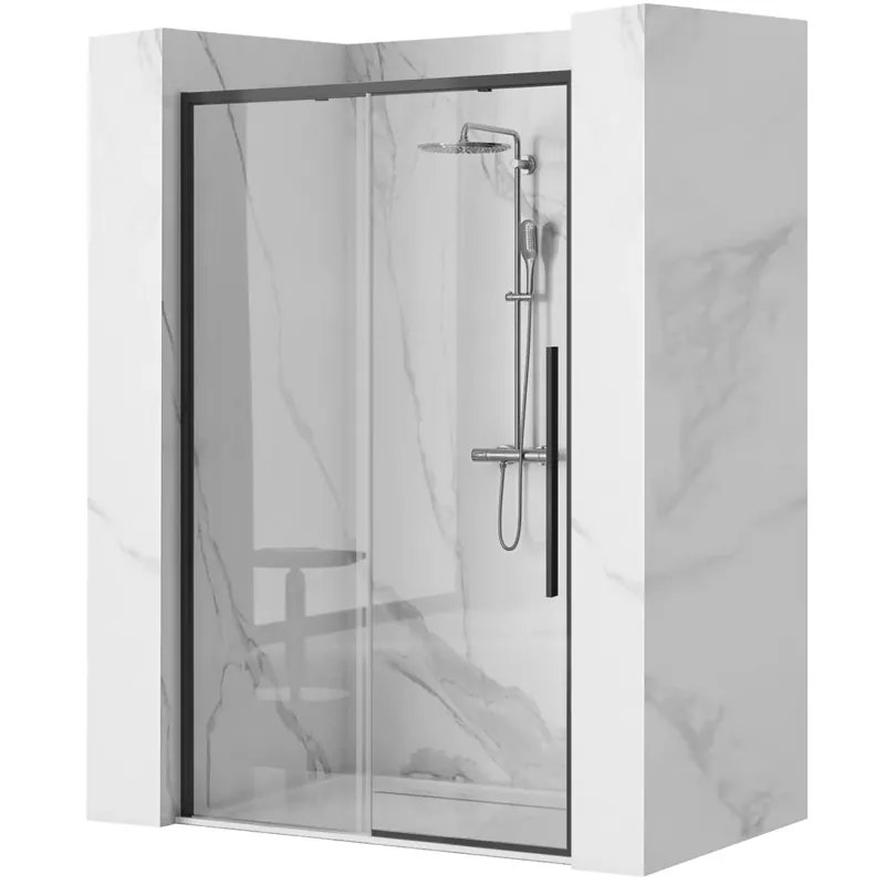 Korlátozott ajánlat Zuhanyajtó SOLAR black MAT 120
