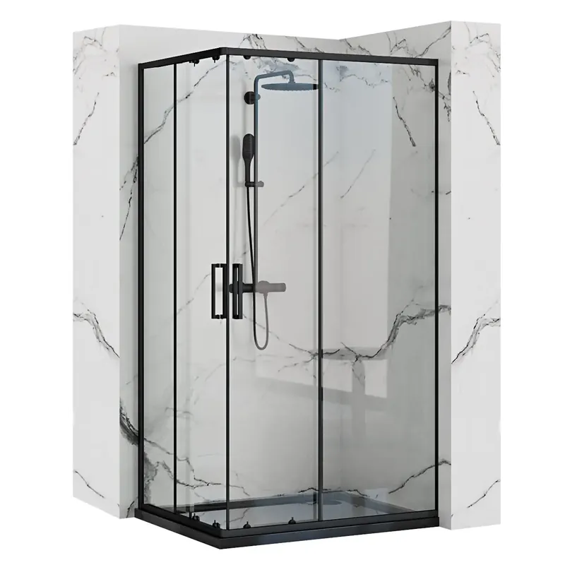 Zuhanykabin Rea Punto black 80x100 Azonnali szállítás