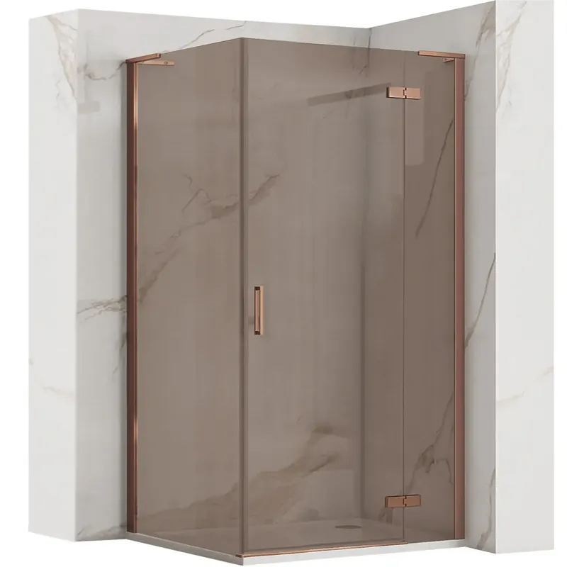 Árengedmény Zuhanykabin REA Hugo 80x90 Copper Brush
