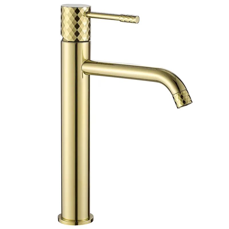 Fürdőszobai csaptelep Rea Lungo Diamond Gold high Expressz kézbesítés