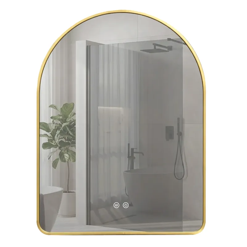 LED Tükör 80x60cm CAMLOT Brush Gold Népszerű