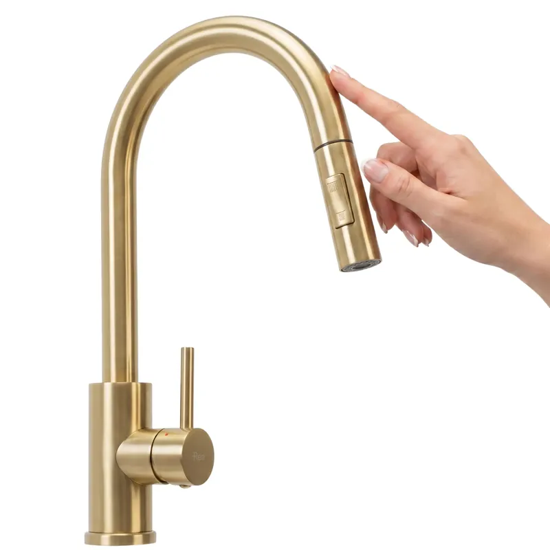 Konyhai csaptelep Rea Fresh Touch Brush Gold Ajánlat