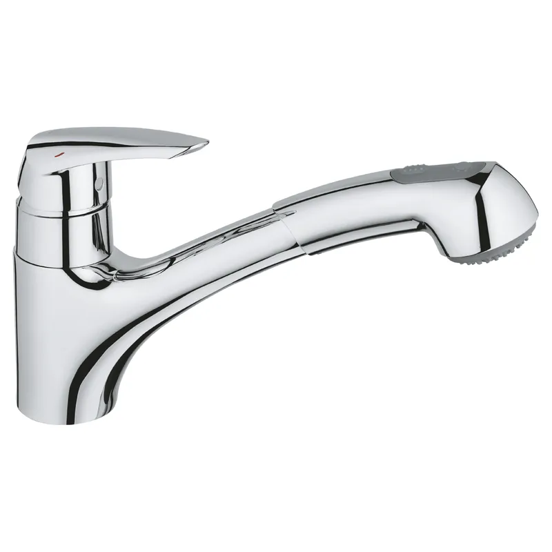 Akciós ár Grohe Eurodisc Mosogató csaptelep kihúzható kétállású zuhanyfejjel 32257 001 (32257001)Grohe