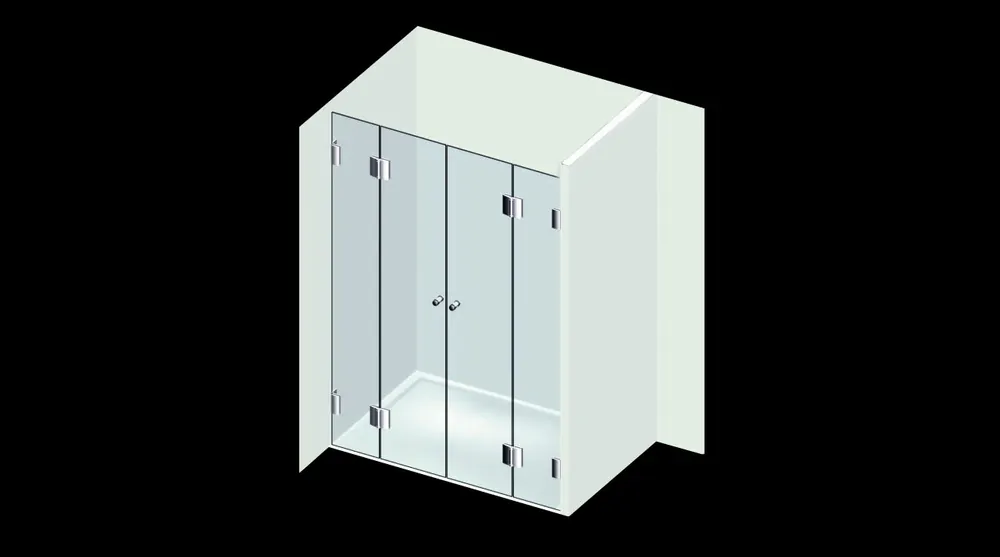 Varioglass Signum 106 Zuhanyajtó (200x200 cm)Varioglass Expressz kézbesítés