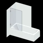 Varioglass Signum 601 Kádparaván víztiszta üveg (80x150 cm)Varioglass Olcsóbb