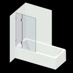 Bestseller Varioglass Signum 603 Kádparaván víztiszta üveg (90x150 cm)Varioglass