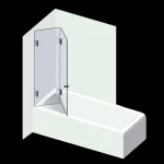 Bestseller Varioglass Signum 605 Kádparaván (100x150 cm)Varioglass