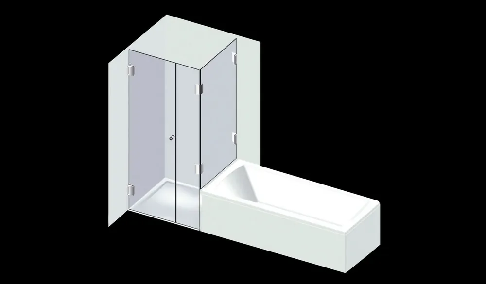 Varioglass Signum 622 Kádparaván (90x90x200 cm)Varioglass Csak ma