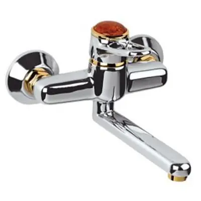 Expressz kézbesítés Armatura Jantar 470-830-03 fali mosogató csaptelep 150 mm hosszú kifolyócsővelArmatura